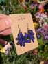 REAL BLUE HYACINTH EARRINGS