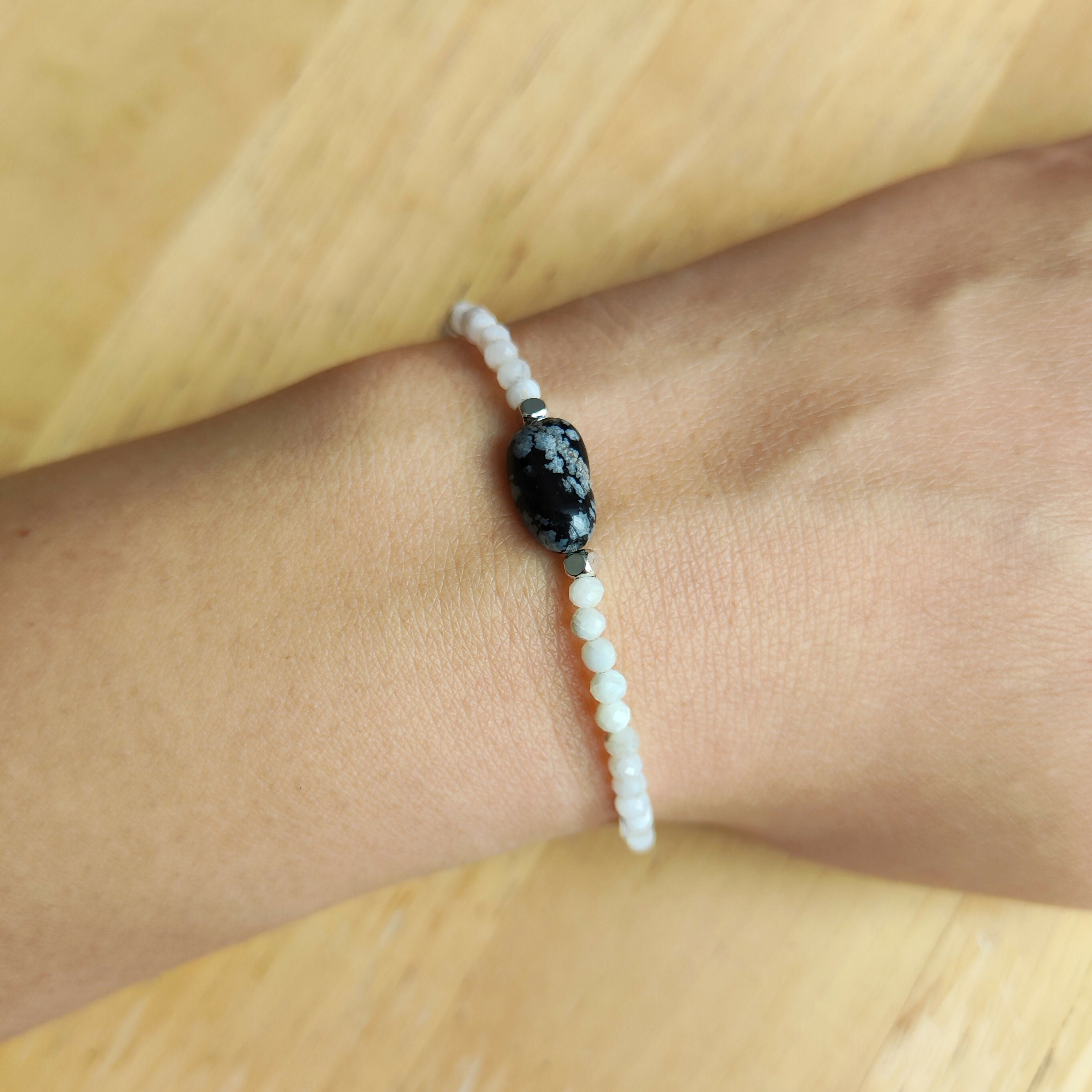 Designer Gemstone Bracalet - Handmade Jewellery - Semi-Precious Gemstones - Silver & Gold-Plated