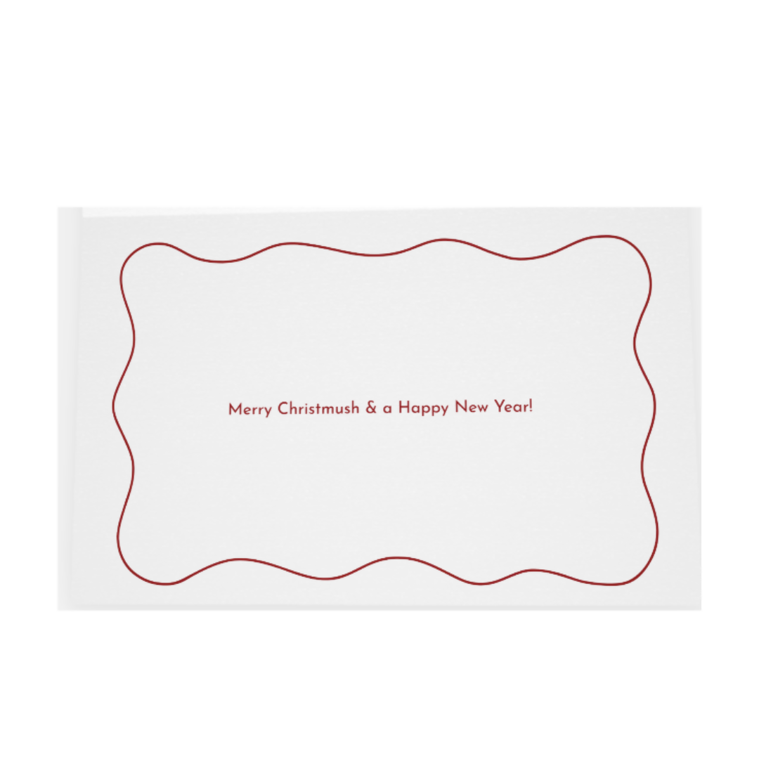 Cosy Mushroom Christmas Card