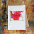 Abstract Fabulous Card in Pink