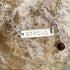 Handmade Sterling Silver 'I Am Strong' Tiger's Eye Charm Bracelet