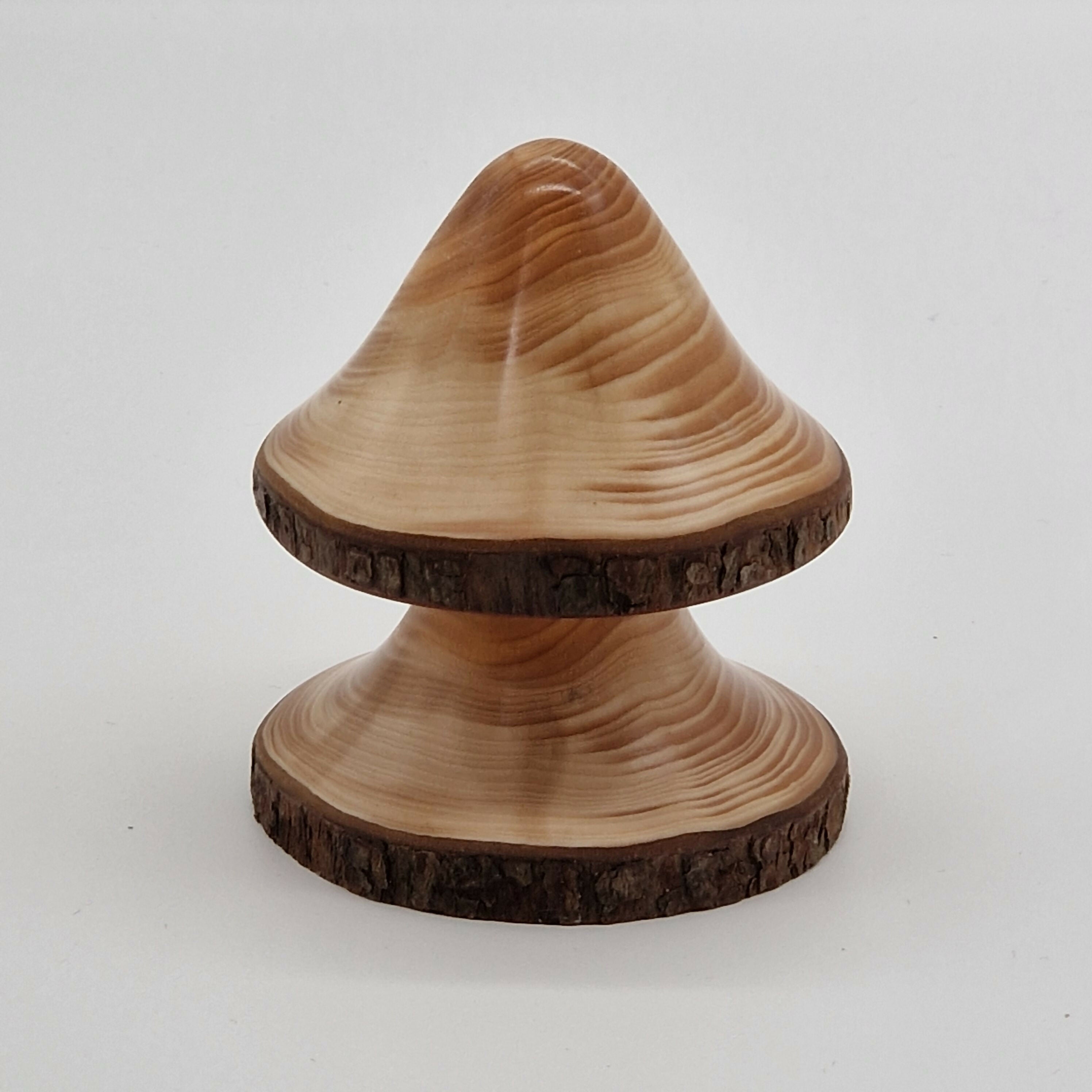Hand Turned Mushroom made from Yew Wood