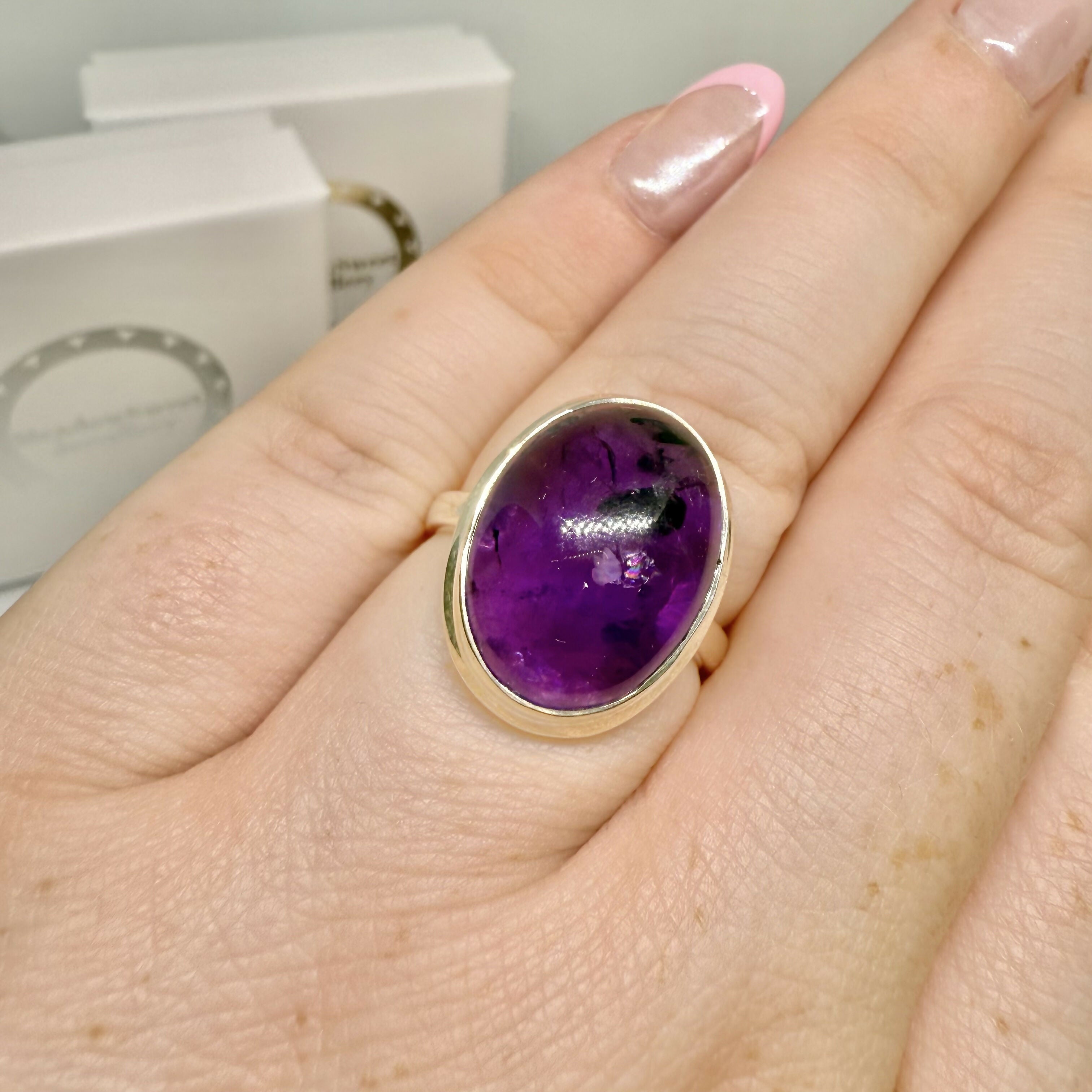 AMETHYST RING SIZE R