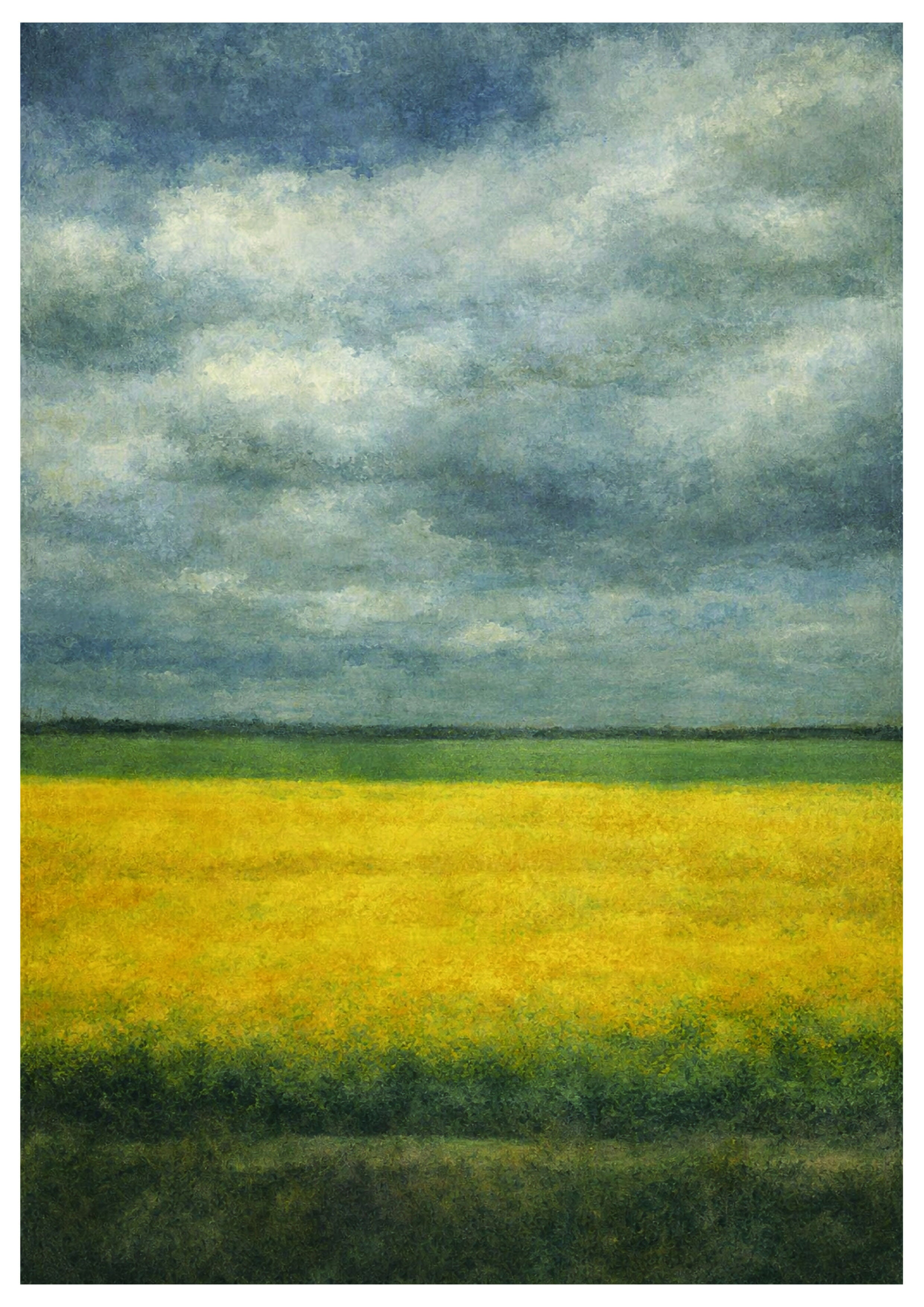 East Riding Spring Fields A4 Print