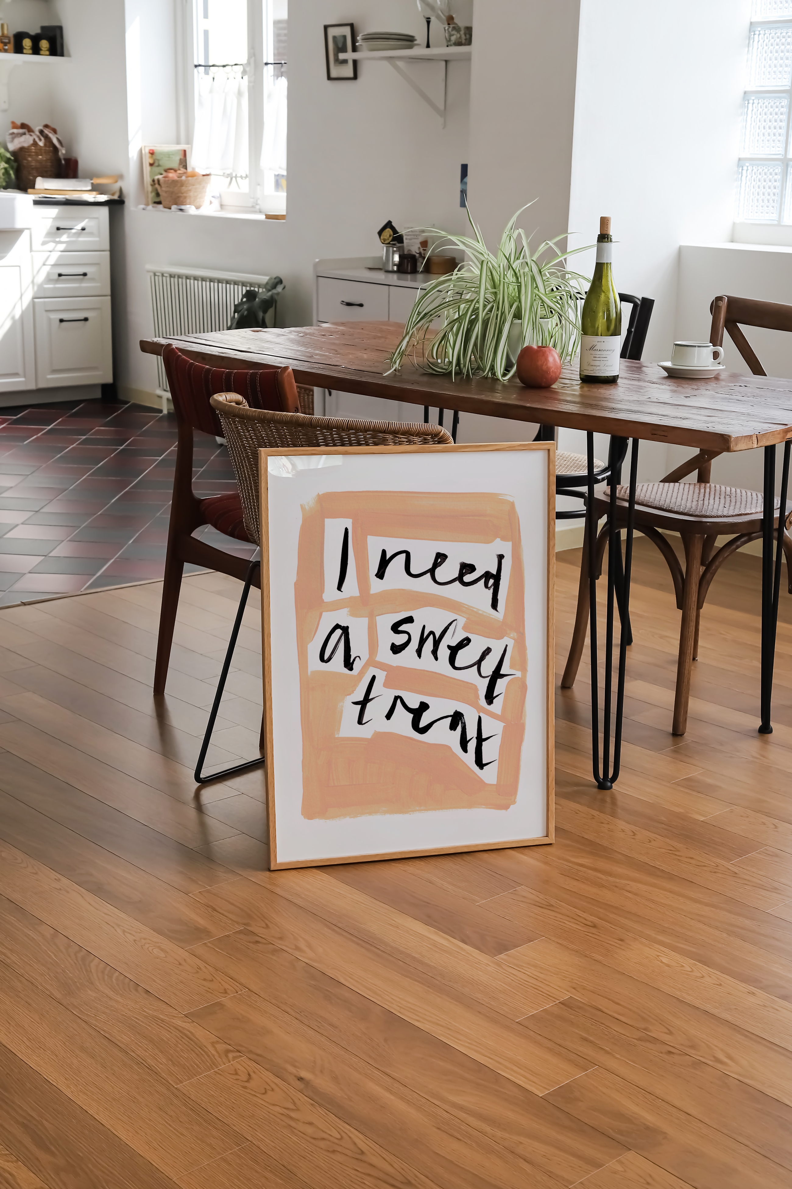 'I Need a Sweet Treat' Hand Painted Art Print