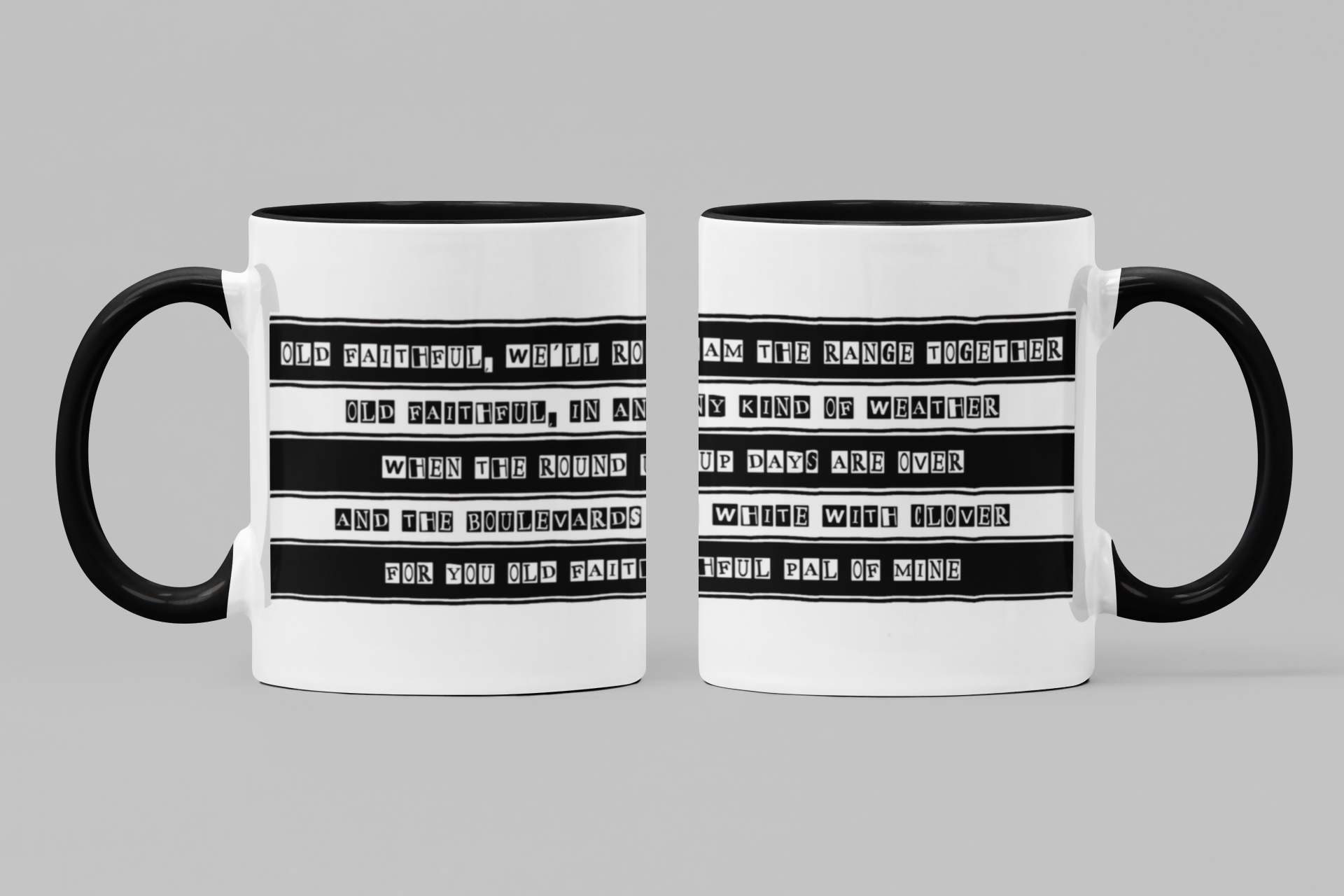 Hull FC Mug OLD FAITHFUL Lyrics Design