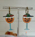 Creepy Halloween Pumpkin Cocktail Earrings