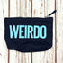 Cute Insult Navy Cotton Pencil case