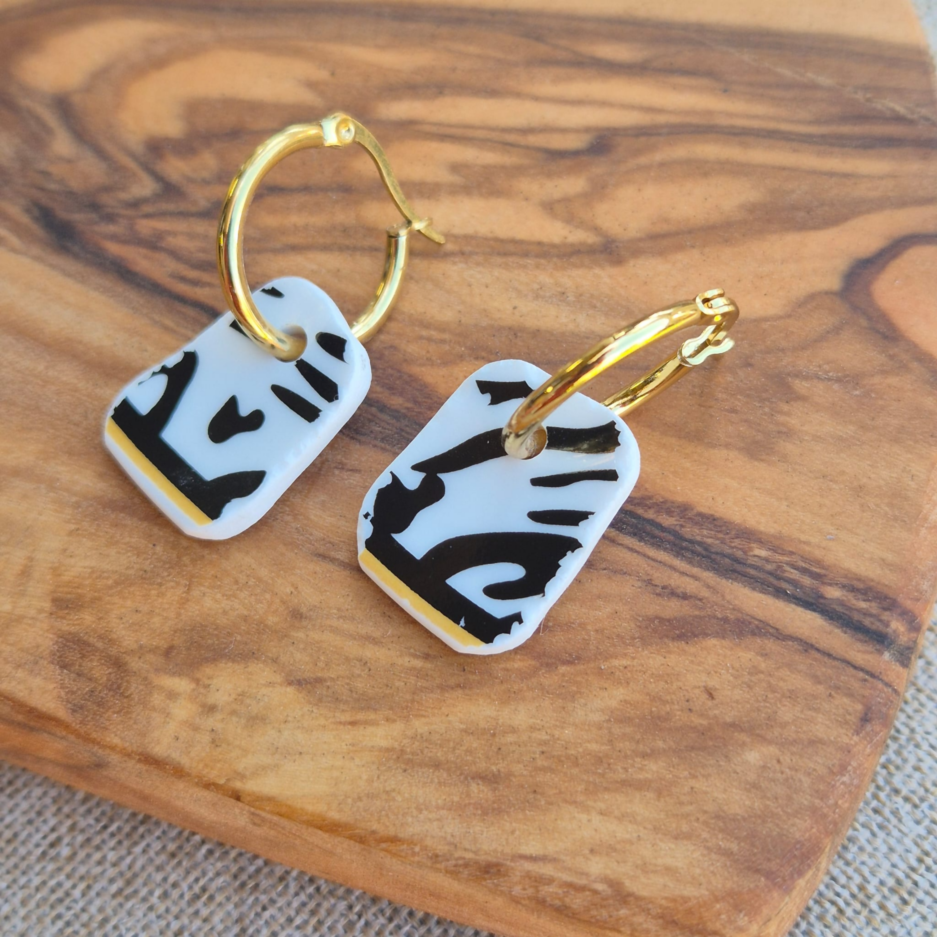 Recycled Ceramic Earring