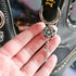 Handmade Silver Glitter Pentacle Dagger Resin Boot Charms