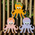 Hand Painted Wooden Octopus
