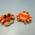 3D Printed SMALL: Articulated Sensory Fidget Animal friends Crab 6cm