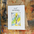 Abstract Sparkle Heart On Our Anniversary Card in Blue