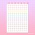 Vinyl Sticker Sheet - Rainbow Stars