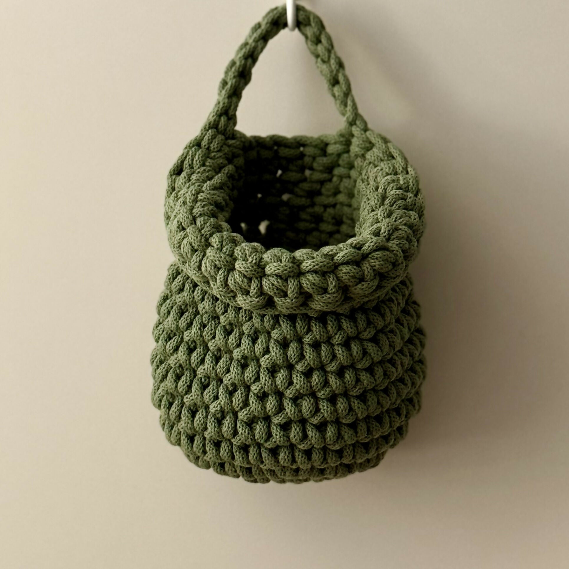 Crochet Small Hanging Basket