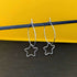 Starlight’ Sterling Silver Small Star Hoop Earring