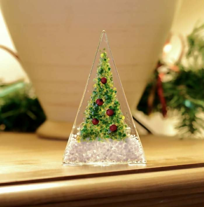 Xmas Tree w Berries Tea Light