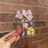 A6 transparent waterproof iridescent wildlife sticker sheet