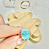 SLEEPING BEAUTY TURQUOISE RING SIZE N