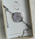Real Dried Forget Me Not Flower Bracelet