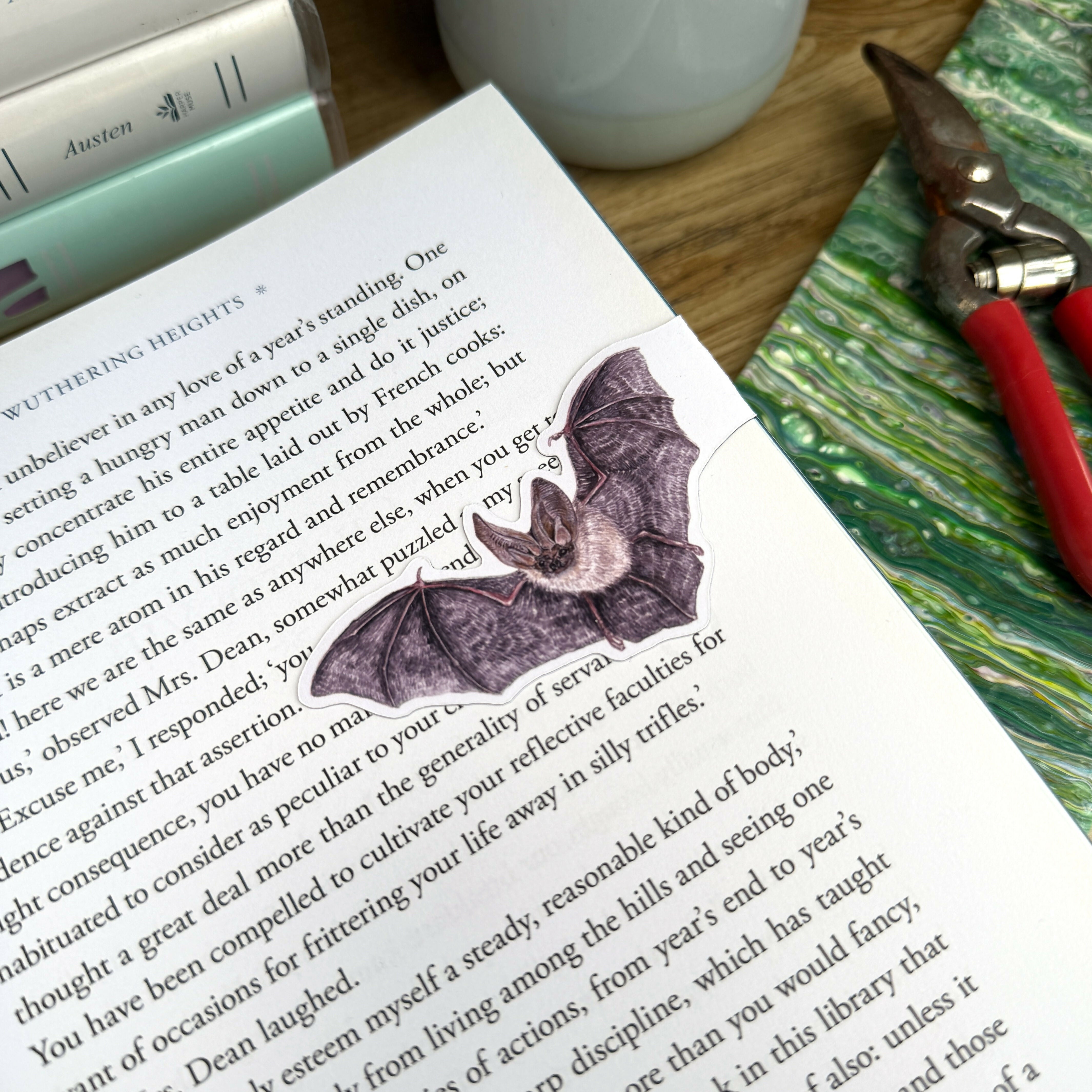 Whiskered Bat - Matt Magnetic Bookmark