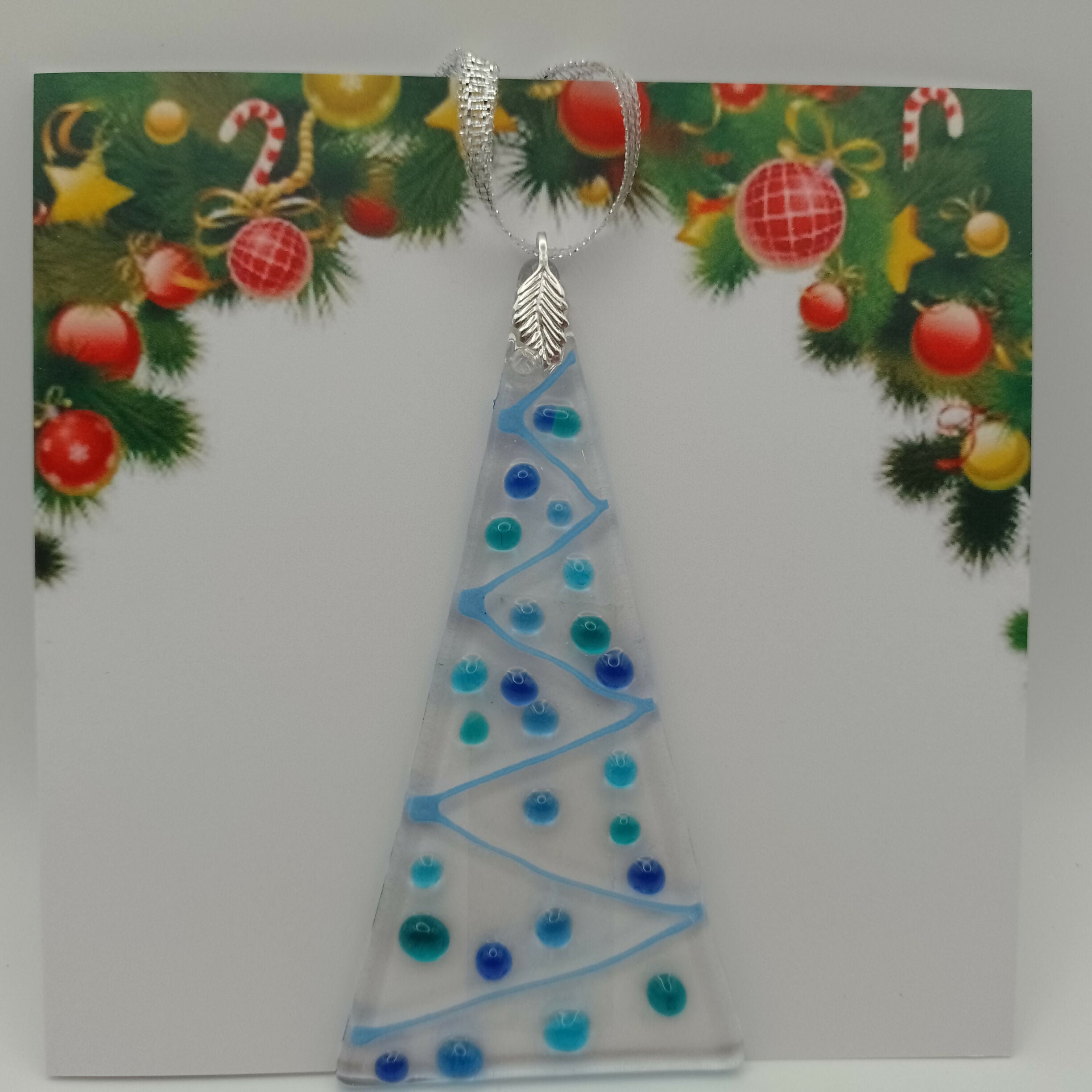 Fused Glass Christmas Card