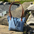 Unique Bag Handbag Made From Upcycled Jeans And Blouse
