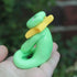 Handmade Polymer Clay Sitting Star Frog Figure