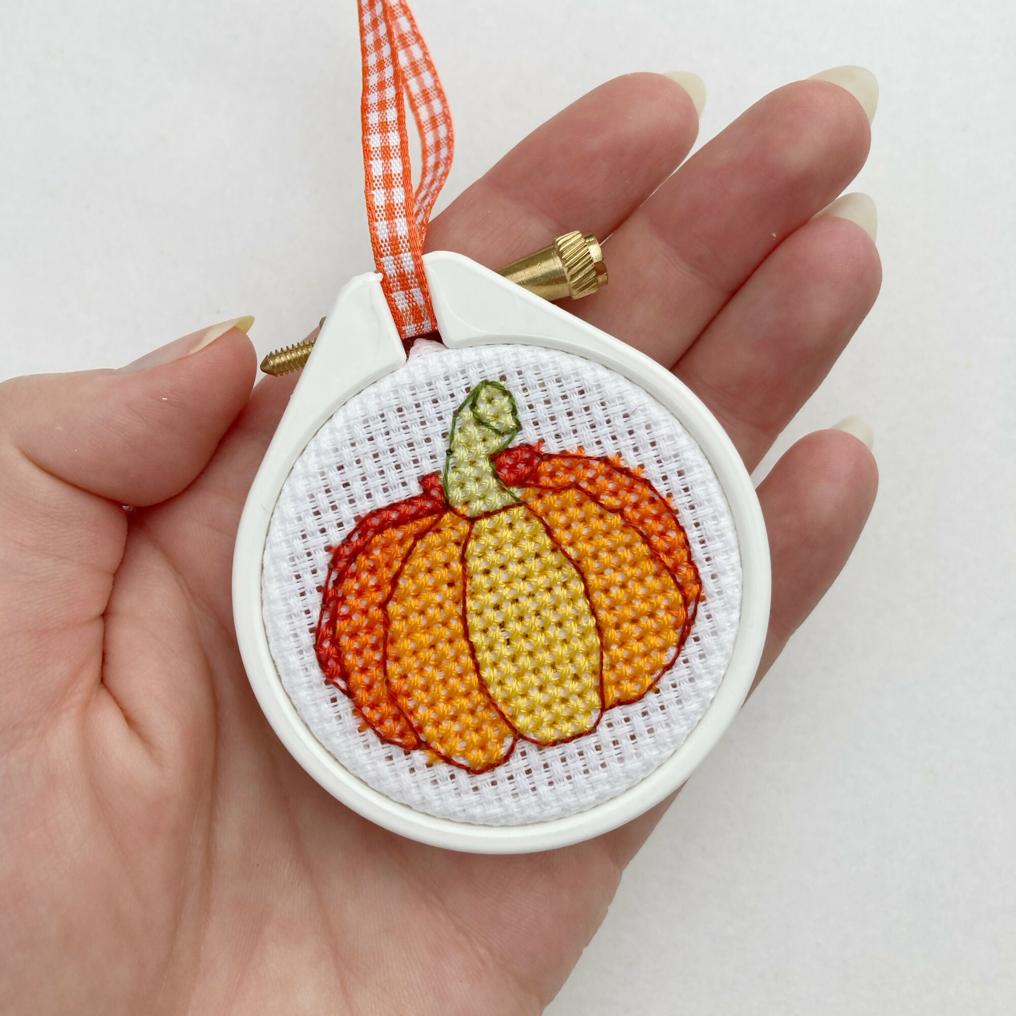 Mini Pumpkin Cross Stitch Kit