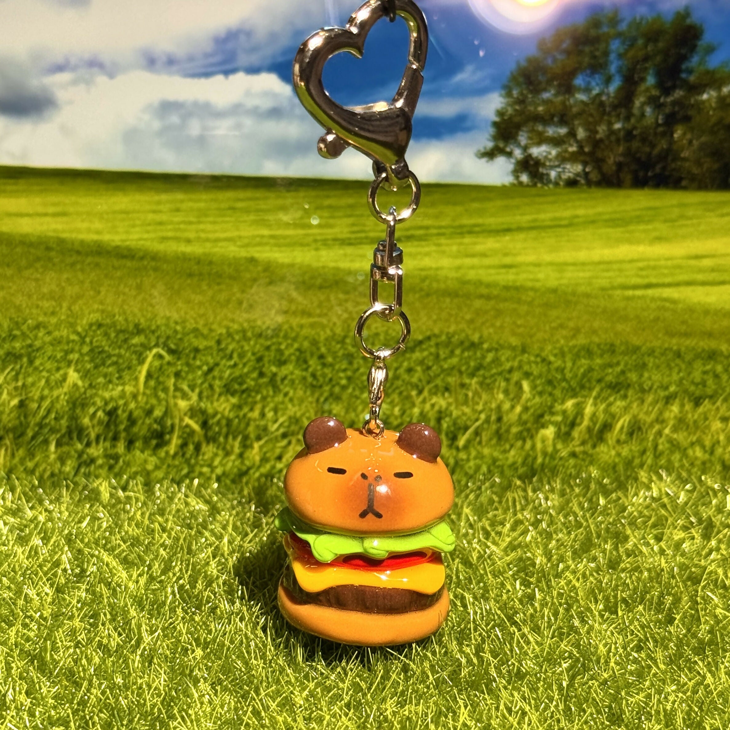 CapyBurger Keychain