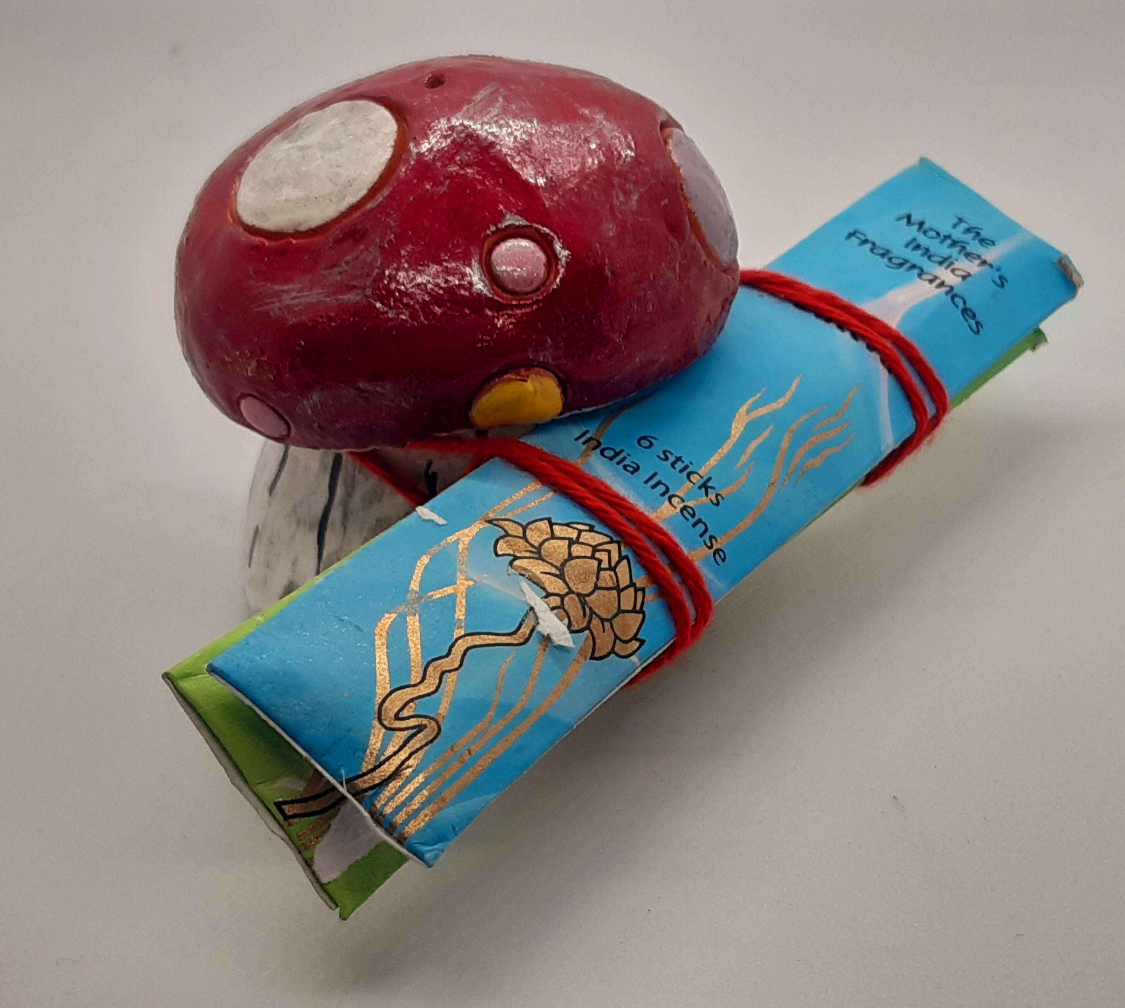 Toadstool Incense Holder with Incense Sticks