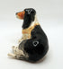 Ceramic Basset hound dog sculpture