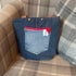 Unique Handcrafted Denim Tote Shopping Bag Handbag Made From Upcycled Jeans