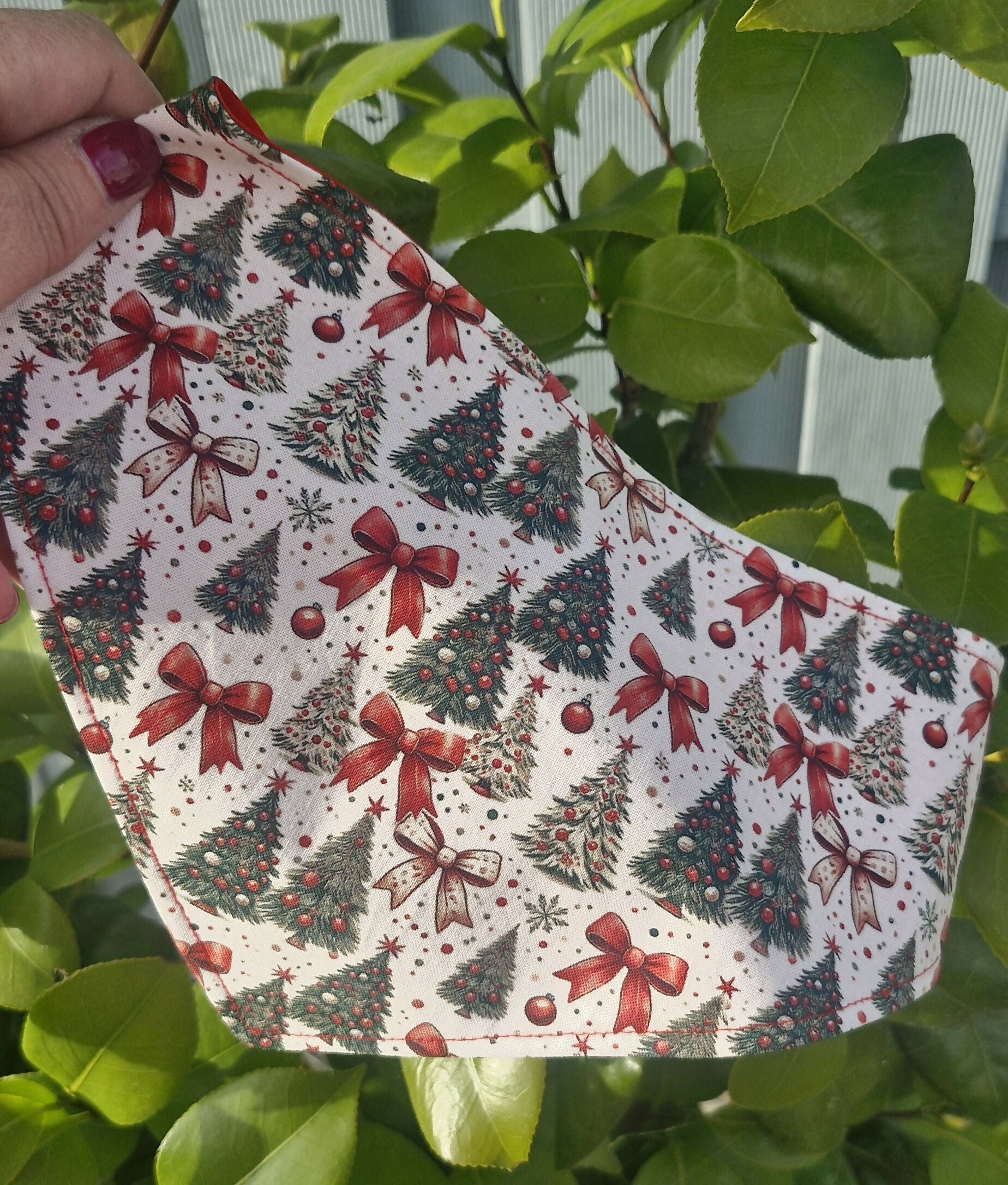 Christmas Red/Green Festive Mix Dog Bandana.