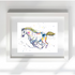 WHITE STALLION FINE ART PRINT