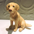 Ceramic Golden retriever dog sculpture