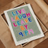 Live Laugh Leave by 9 PM Hand Painted Art Print