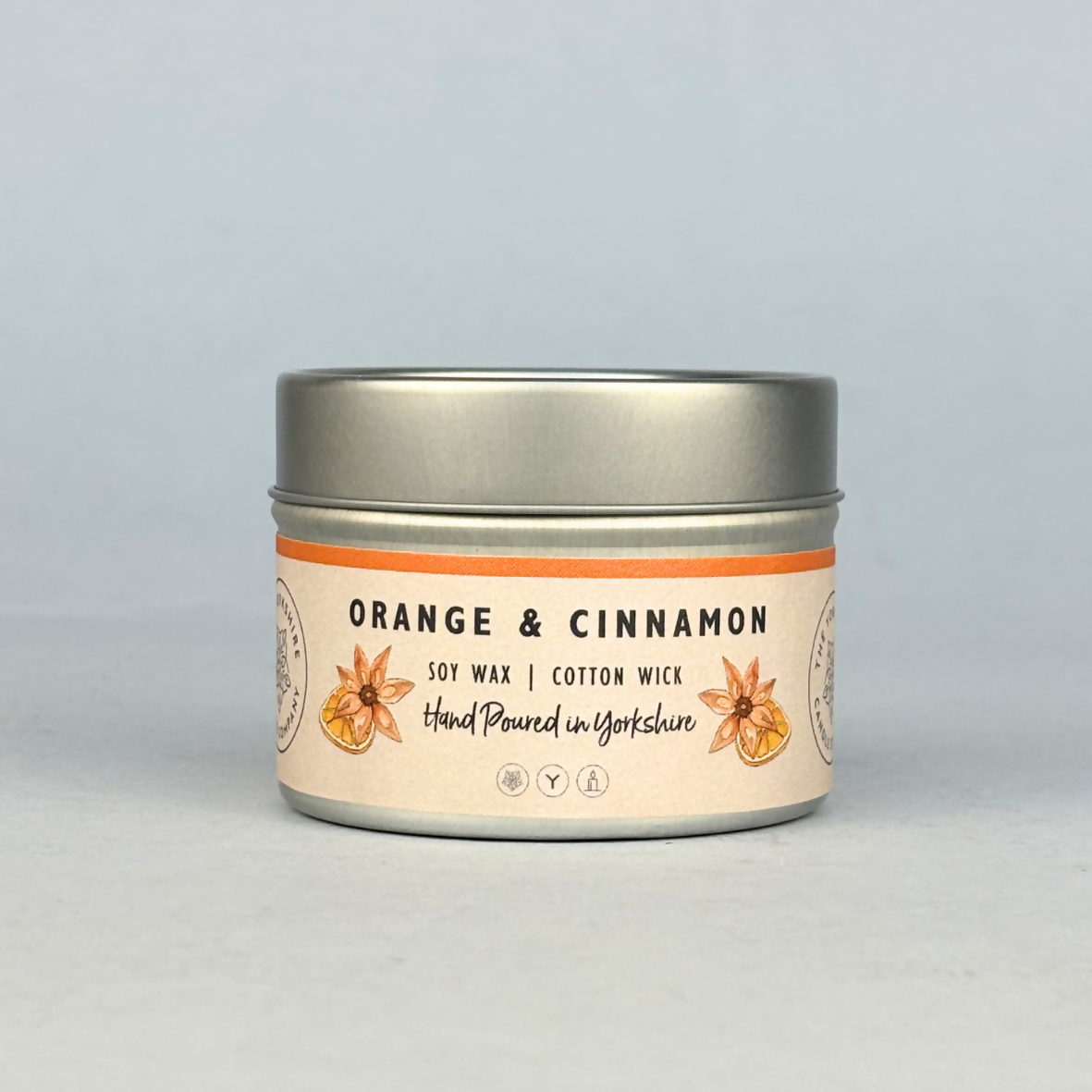 Orange & Cinnamon Small Candle Tin - 100ml