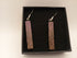Pink, Purple and Gold Dichroic Spiral Earrings