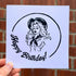 Lino Print Birthday Card - Cowgirl