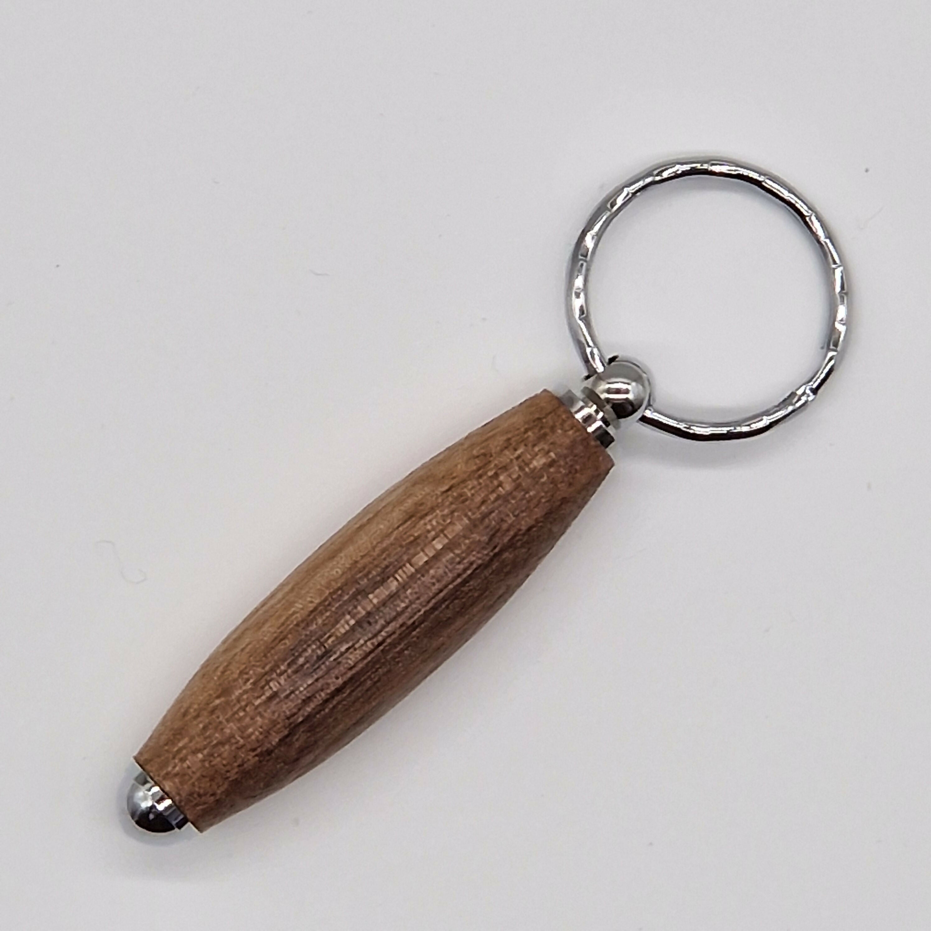 Hand Turned Keyring made from Walnut Wood