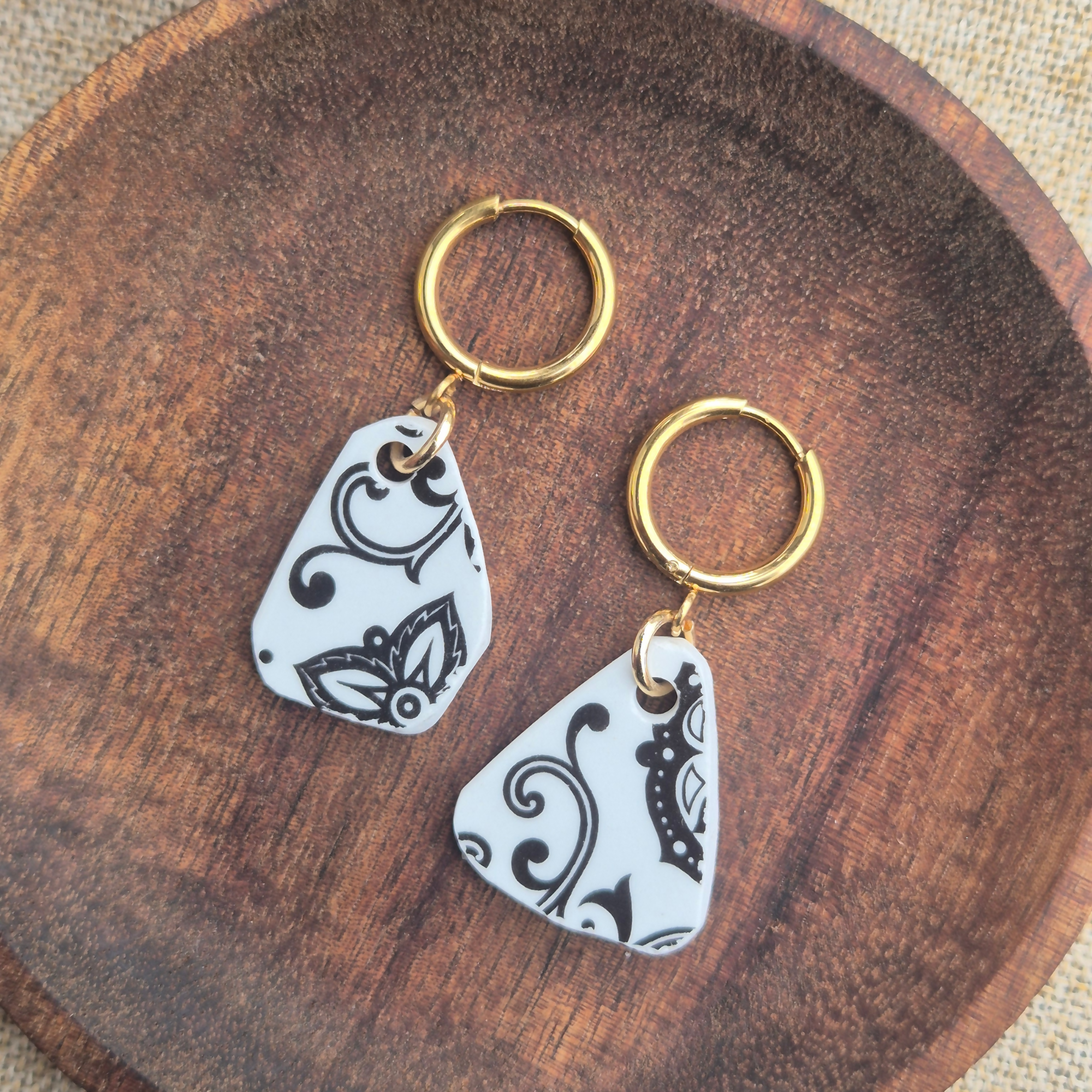 Recycled Ceramic Earring