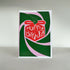 Happy Birthday Card - Green, Pink and Red Gift Design