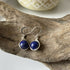 Lapis Lazuli Drop Earrings, Sterling Silver