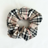 Caramel Tartan Hair Scrunchie