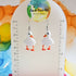 Handmade Resin Ducklings Dangle Earrings