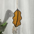 Streaky Autumnal Oak Leaf Stained Glass Suncatcher