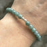 Handmade Sterling Silver Blue Water Jade Beaded Bracelet