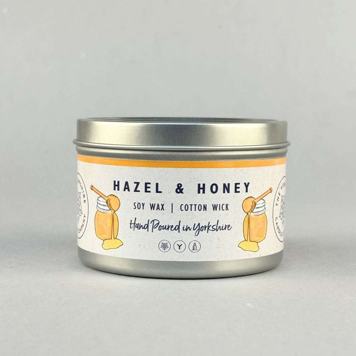 Hazel & Honey large Tin Candle - 250ml
