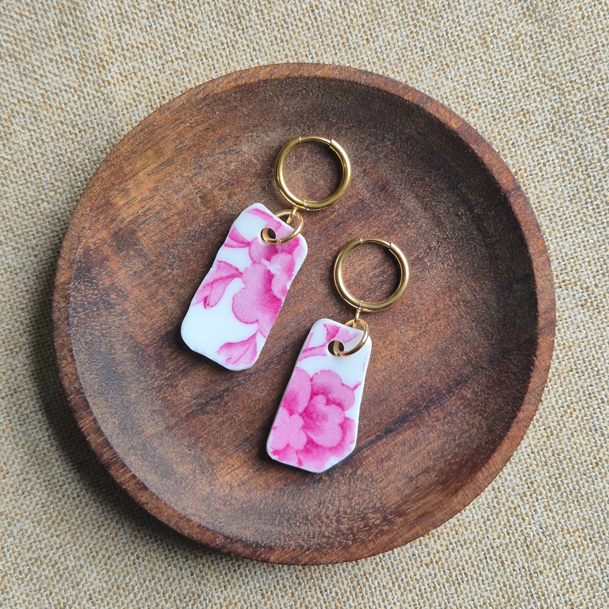Recycled Ceramic Earring